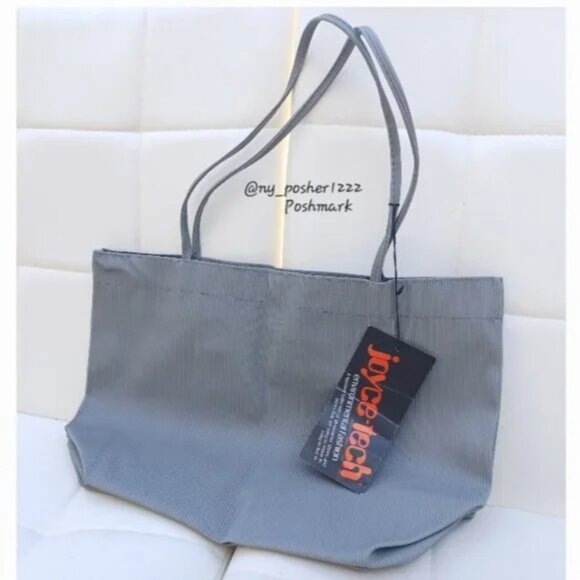 𝗃𝗈𝗒𝖼𝖾-𝗍𝖾𝖼𝗁 Gray Waterproof Environmental Fashion Tote Bag - Picture 1 of 8